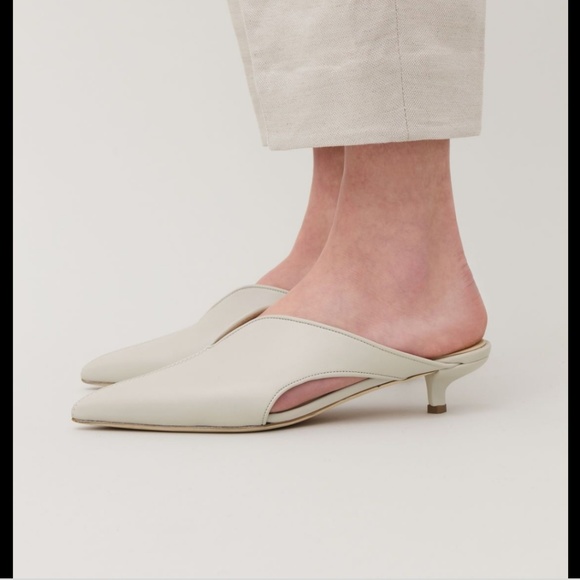 COS Shoes - Cos leather kitten-heel mules
